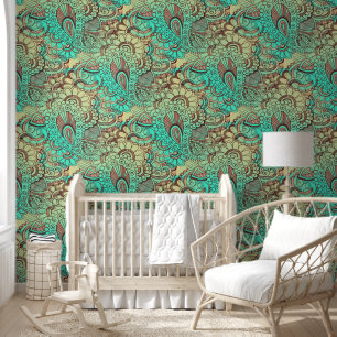 Fantasy Paisley Ornaments Seamless Pattern 10 Wallpaper