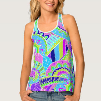 Fantasy Paisley Ornaments Seamless Pattern 1 Tank Top