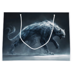 Fantasy panther monster large gift bag