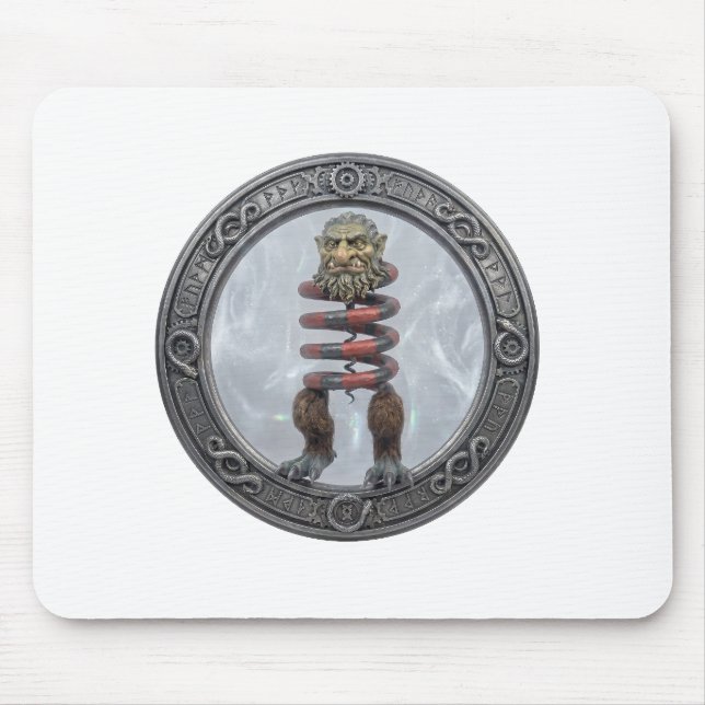 Fantasy: Part Troll Part Coral Snake Mouse Pad (Front)