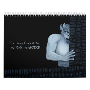 Fantasy Pencil Art by Krisi ArtKSZP Calendar