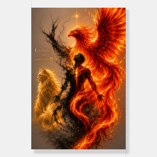 Fantasy Phoenix Mythical Bird Wall Art Foam Board