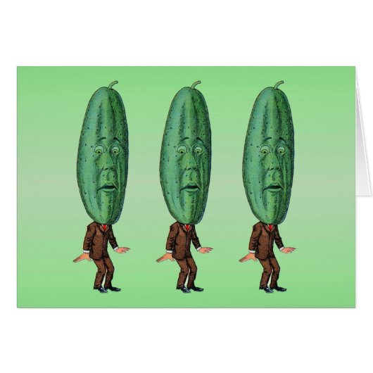 Fantasy Pickle Man Brown Suit Cards (Front Horizontal)