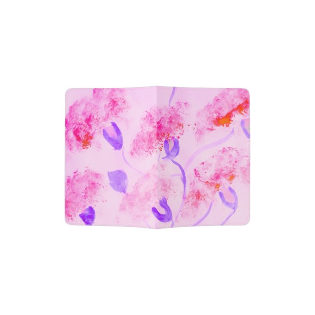 fantasy pink coffee cup Keyanh Passport Holder (Opened)