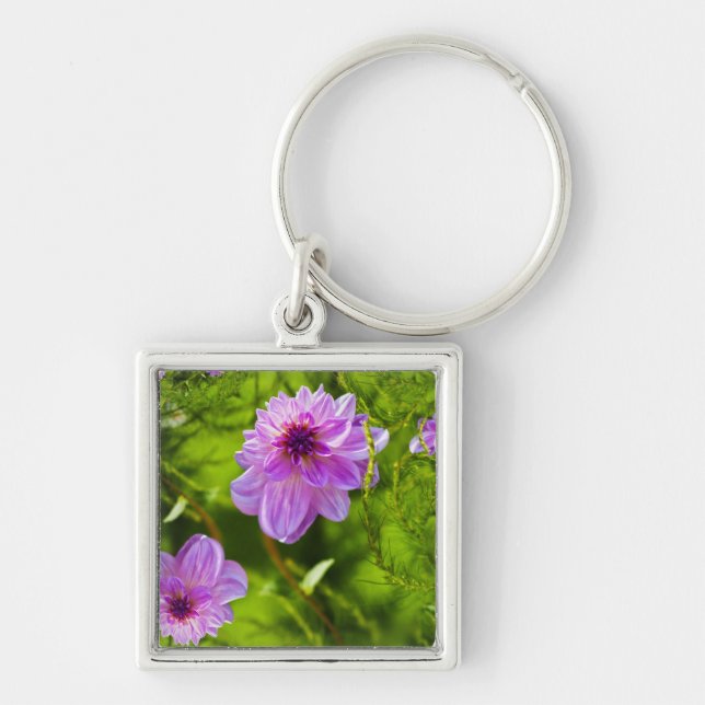 Fantasy Pink Dahlia Keychain (Front)