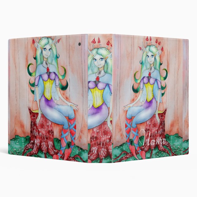 Fantasy Pixie Fairy Thunder_Cove   3 Ring Binder (Background)