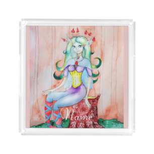 Fantasy Pixie Fairy Thunder_Cove  Acrylic Tray