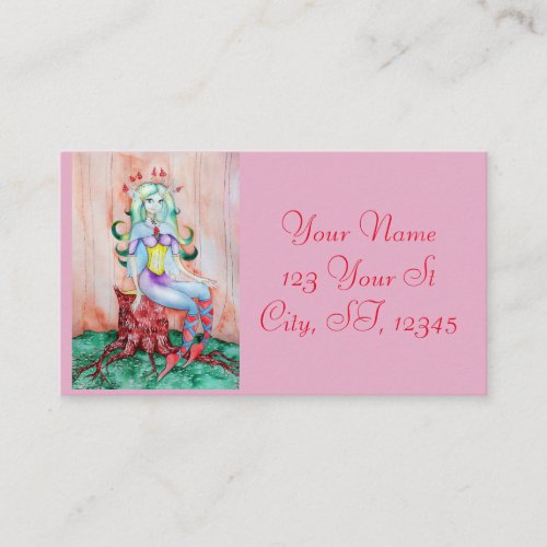 Fantasy Pixie Fairy Thunder_Cove Business Card