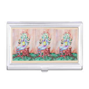 Fantasy Pixie Fairy Thunder_Cove Business Card Case