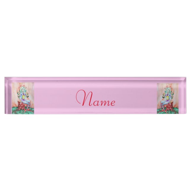 Fantasy Pixie Fairy Thunder_Cove Desk Name Plate (Front)