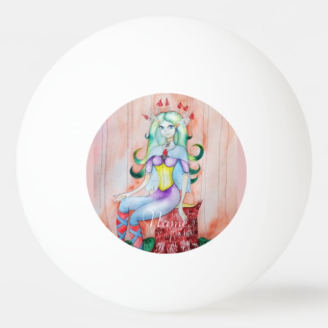 Fantasy Pixie Fairy Thunder_Cove  Ping Pong Ball (Front)