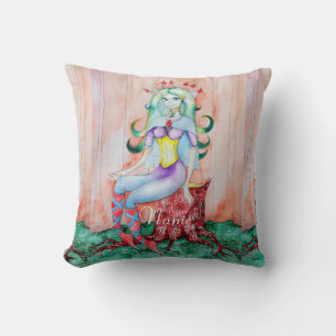 Fantasy Pixie Fairy Thunder_Cove Throw Pillow