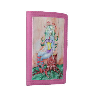 Fantasy Pixie Fairy Thunder_Cove Trifold Wallet