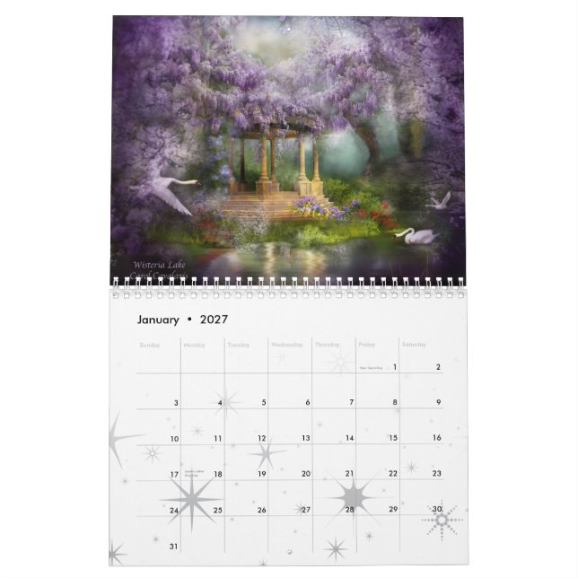 Fantasy Places 2010 Calendar (Jan 2027)