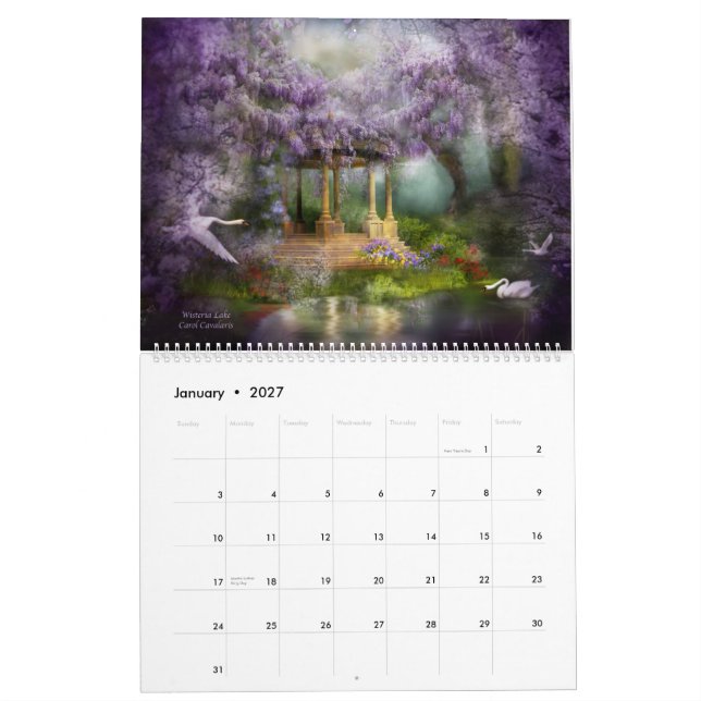 Fantasy Places Art Calendar 2012 (Jan 2027)