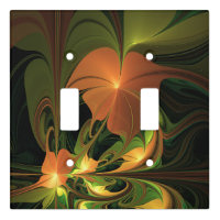 Fantasy Plant Abstract Green Rust Brown Fractal
