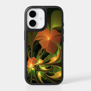 Fantasy Plant Abstract Green Rust Brown Fractal iPhone 17 Case