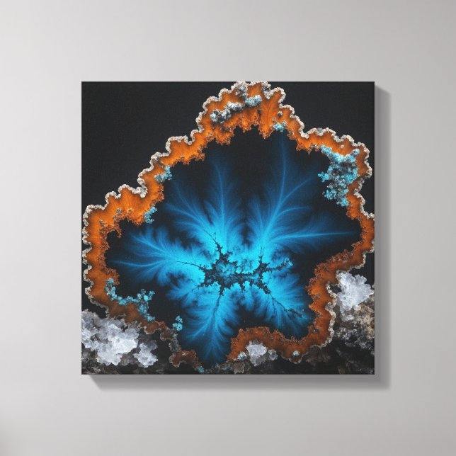 Fantasy Plume Agate Canvas Print (Front)