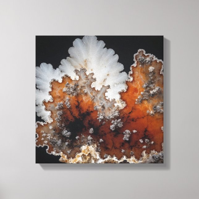 Fantasy Plume Agate Canvas Print (Front)