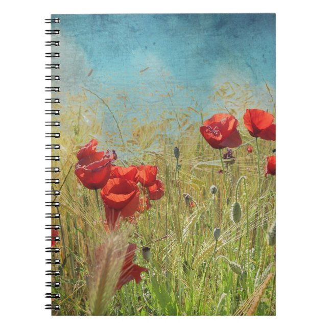 Fantasy poppies notebook (Front)