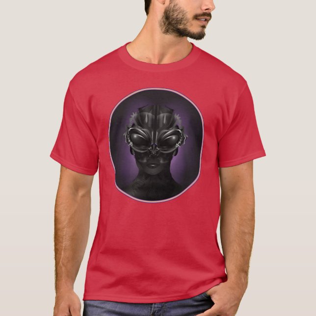 Fantasy portrait of an etraterrestrial being frien T-Shirt (Front)