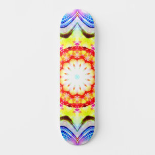 Fantasy Priest Mage Magical Vibrant Mandela Skateboard