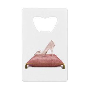 Fantasy Princess Glass Slipper Cinderella Credit Card Bottle Opener
