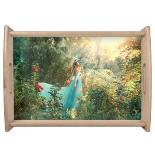 Fantasy Princess: Summer Nature Vintage. Serving Tray