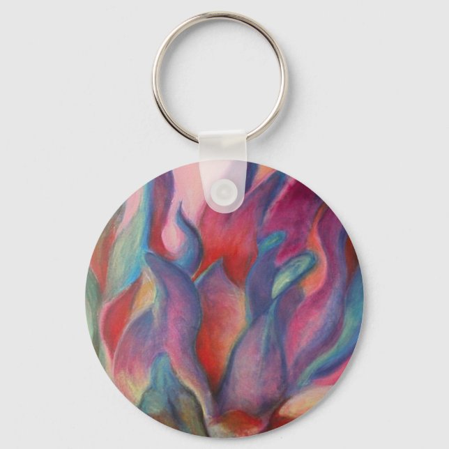 Fantasy Protea Keychain (Front)
