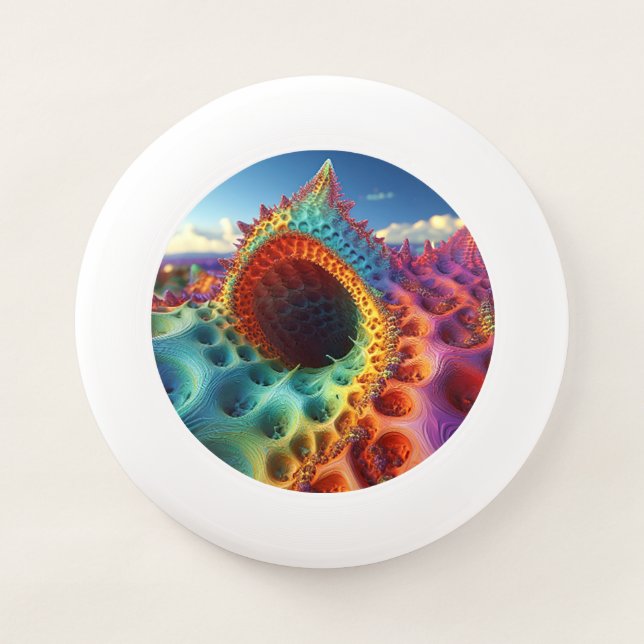 Fantasy Psychedelic Snakehole On A Desolate Planet Wham-O Frisbee (Front)