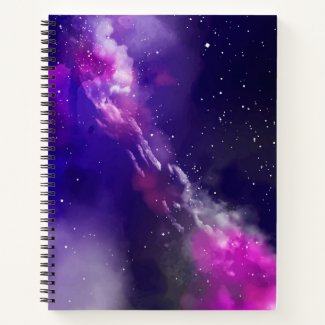 Fantasy Purple Galaxy Notebook