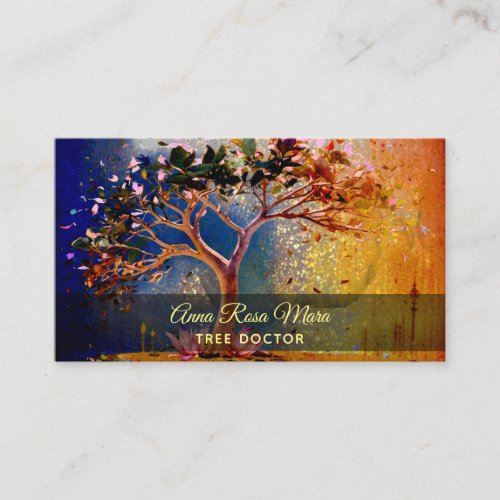  Fantasy QR AP82 Ethereal TREE Business Card