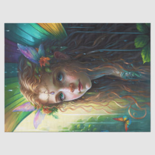 Fantasy Rainbow Fairy Girl Decoupage Tissue Paper