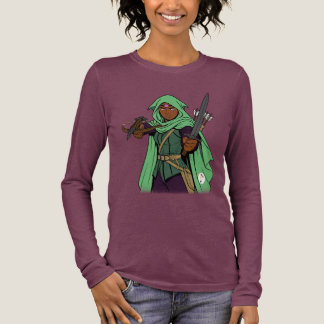 Fantasy Ranger – Green Hooded Adventurer Art Tri-Blend Shirt