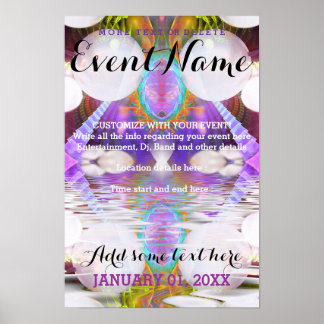 Fantasy Rave Event Customizable Poster Template #1