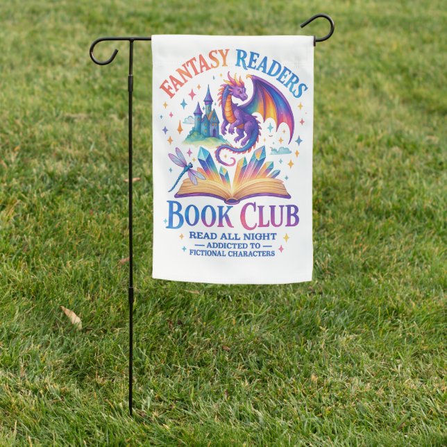 Fantasy Readers Book Club....  Garden Flag (In SItu)