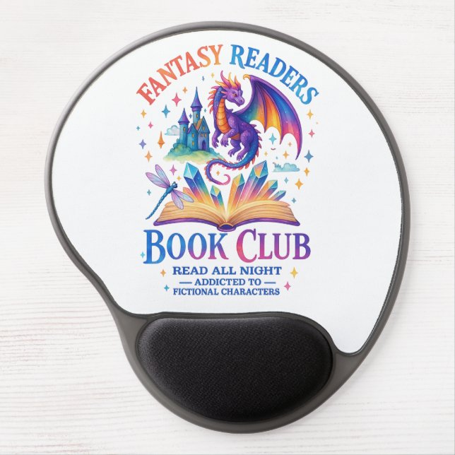 Fantasy Readers Book Club....  Gel Mouse Pad (Front)