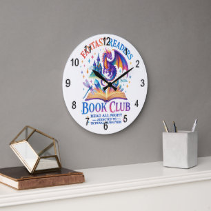 Fantasy Readers Book Club.... Large Clock