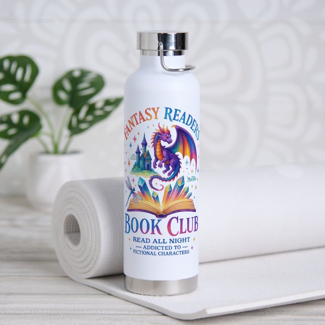 Fantasy Readers Book Club....  Water Bottle (Yoga (Rotated))