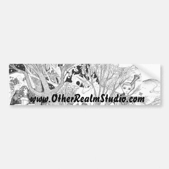 Fantasy Realm Bumper Sticker (Front)