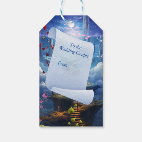 Fantasy Realms of Magic Scenery designs Gift Tags