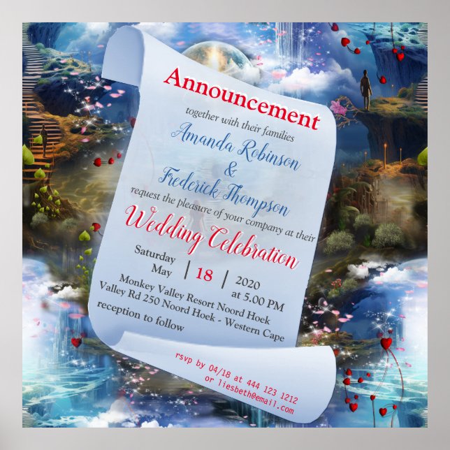 Fantasy Realms of Magic Scenery designs Poster (Front)