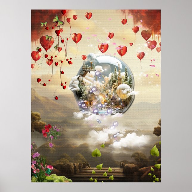 Fantasy Realms of Magic Scenery designs Poster (Front)