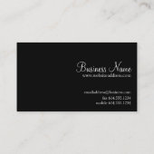 Fantasy Red Hair Asian Style Girl Business Card 2 (Back)