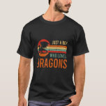 Fantasy Retro Gaming Roleplay Just A Boy Who Loves T-Shirt