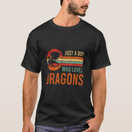 Fantasy Retro Gaming Roleplay Just A Boy Who Loves T_Shirt