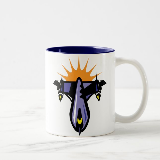 Fantasy Rocket Ship Flight Mug (Right)
