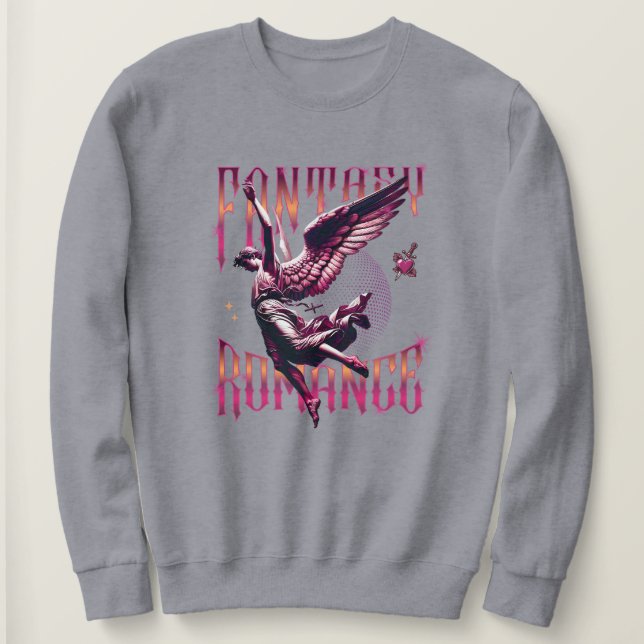 Fantasy Romance Angel Book Club Sweatshirt (Design Front)