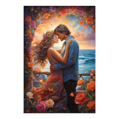  Fantasy Romance AP51 Couple Breezy Photo Print