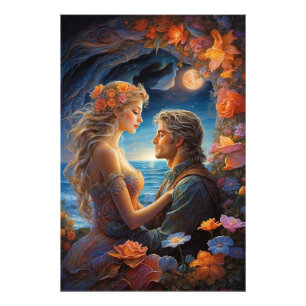 *~* Fantasy Romantic Moon AP51 Couple  Photo Print